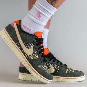 Sz various Nike Dunk Low Rainbow Trout FN7523-300 Men's